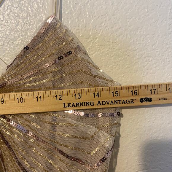 BCBGeneration Nude Sequin Midi Party Dress Size 4 NWOT Birthday - Picture 8 of 8